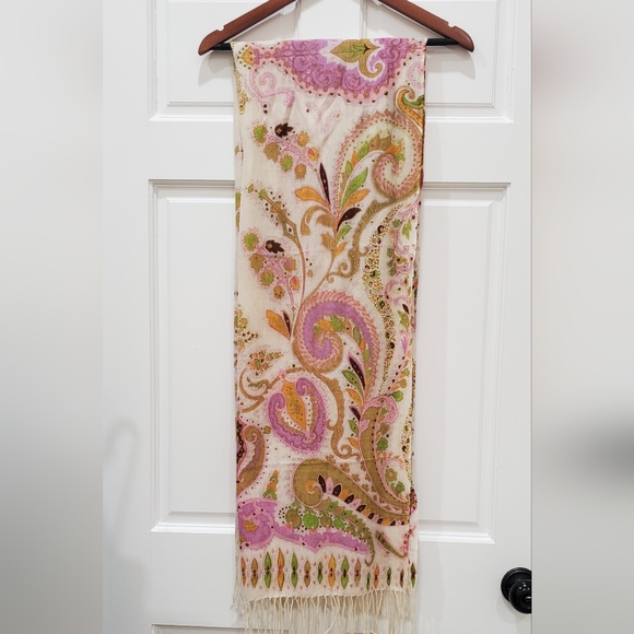 Beautiful 100% wool Pashima scarf - Picture 4 of 6